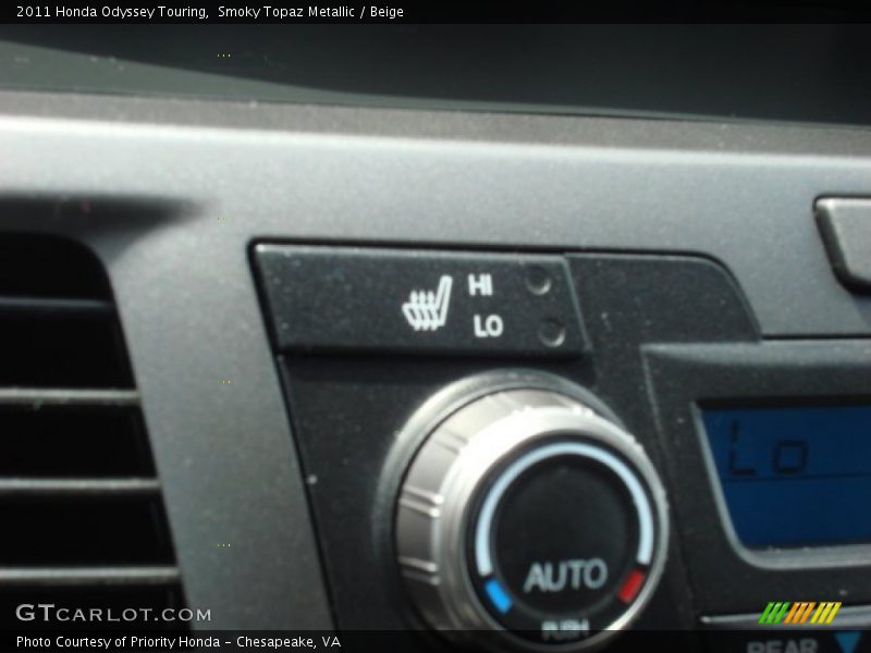 Smoky Topaz Metallic / Beige 2011 Honda Odyssey Touring