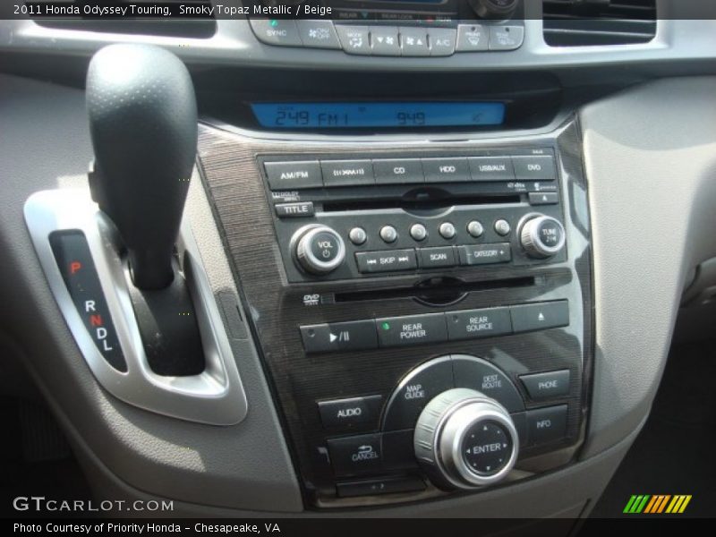 Smoky Topaz Metallic / Beige 2011 Honda Odyssey Touring