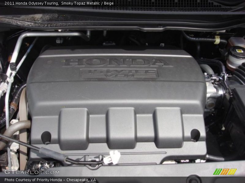 Smoky Topaz Metallic / Beige 2011 Honda Odyssey Touring
