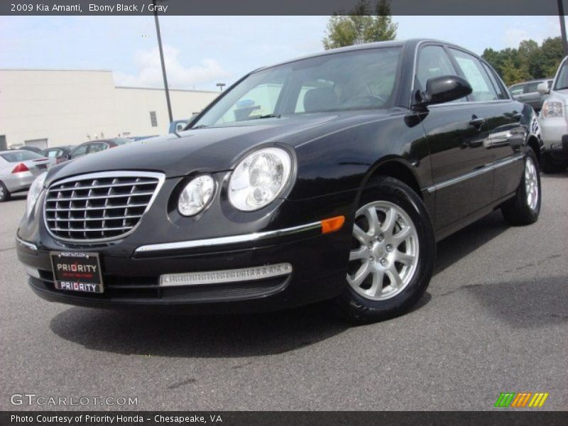 Ebony Black / Gray 2009 Kia Amanti
