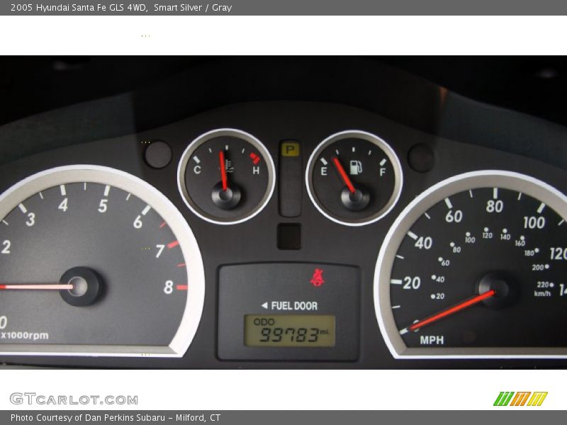 Smart Silver / Gray 2005 Hyundai Santa Fe GLS 4WD