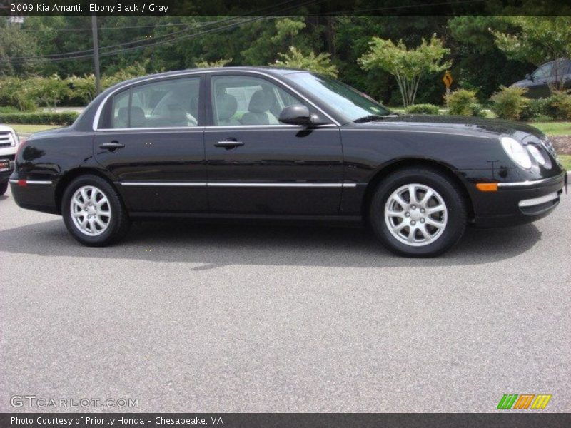 Ebony Black / Gray 2009 Kia Amanti