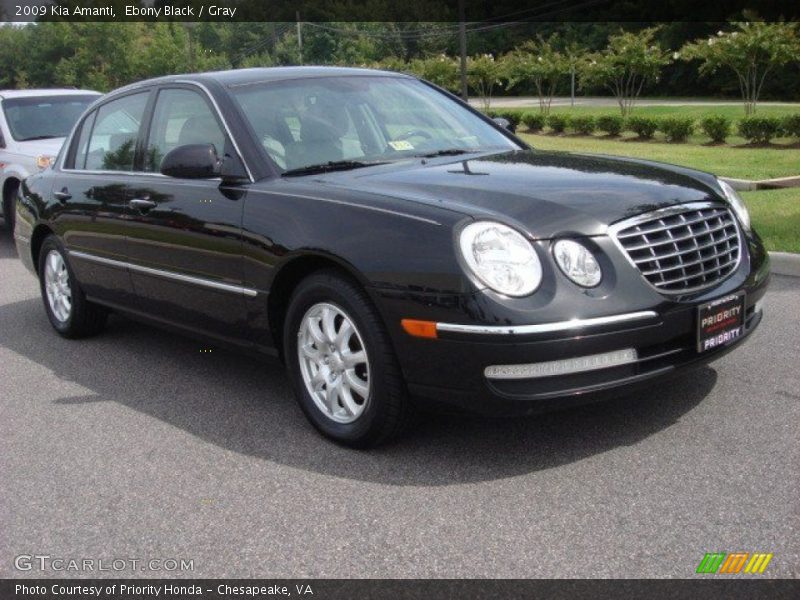 Ebony Black / Gray 2009 Kia Amanti