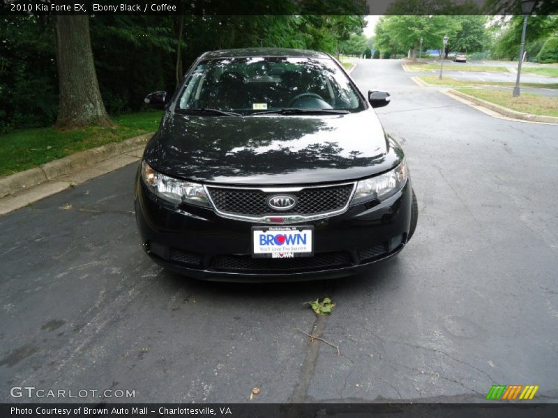 Ebony Black / Coffee 2010 Kia Forte EX