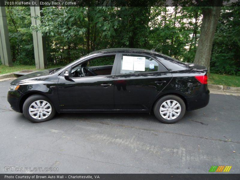 Ebony Black / Coffee 2010 Kia Forte EX