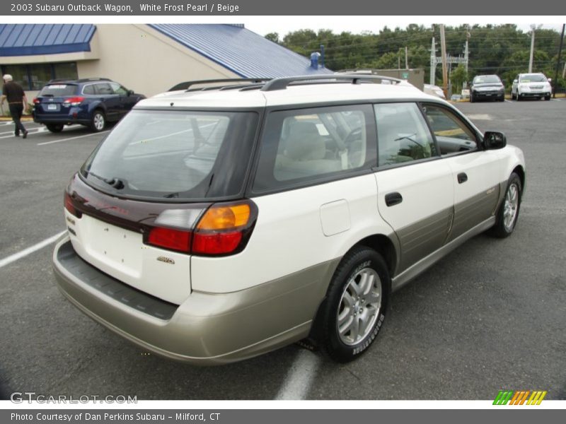 White Frost Pearl / Beige 2003 Subaru Outback Wagon