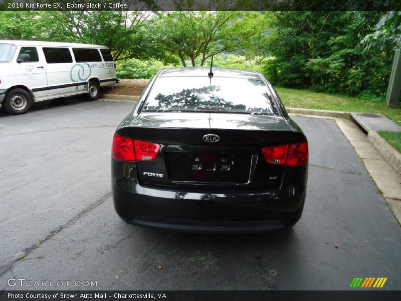 Ebony Black / Coffee 2010 Kia Forte EX