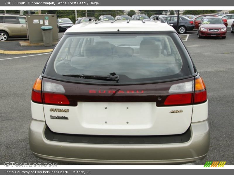 White Frost Pearl / Beige 2003 Subaru Outback Wagon