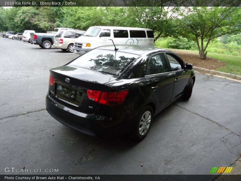 Ebony Black / Coffee 2010 Kia Forte EX