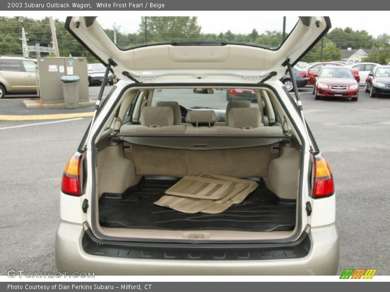 White Frost Pearl / Beige 2003 Subaru Outback Wagon