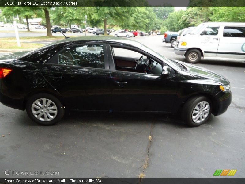 Ebony Black / Coffee 2010 Kia Forte EX