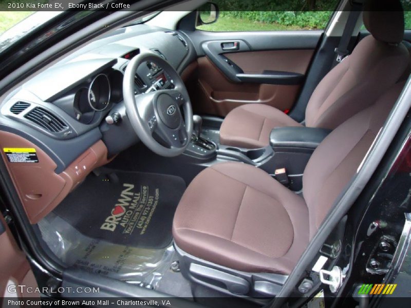 Ebony Black / Coffee 2010 Kia Forte EX
