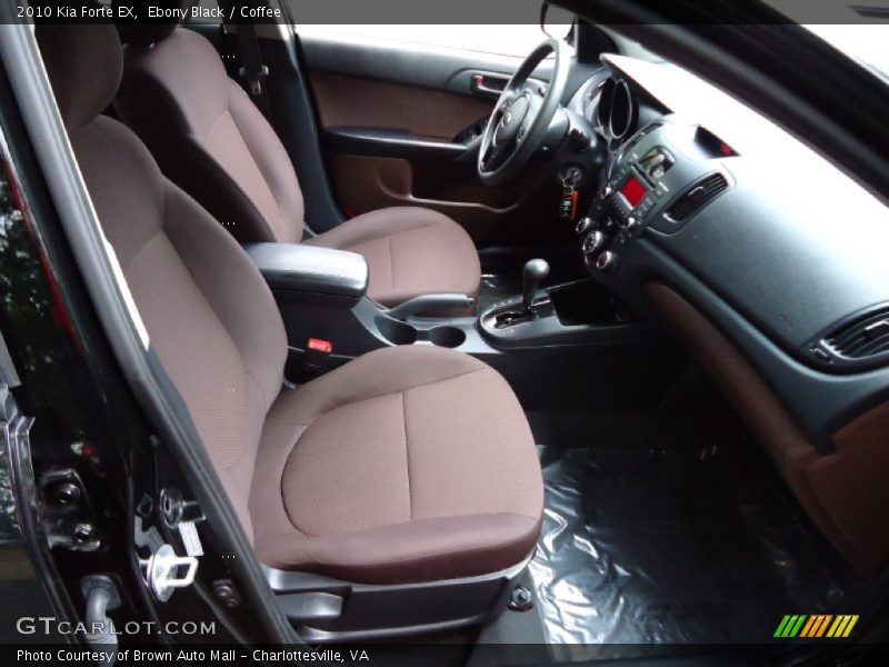 Ebony Black / Coffee 2010 Kia Forte EX