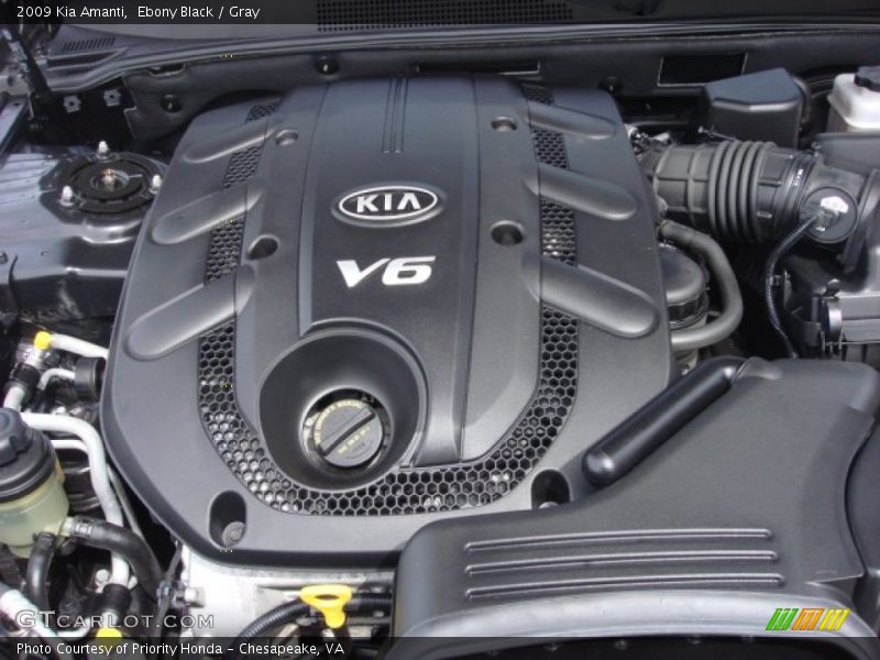 Ebony Black / Gray 2009 Kia Amanti