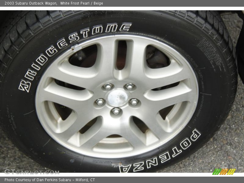 White Frost Pearl / Beige 2003 Subaru Outback Wagon