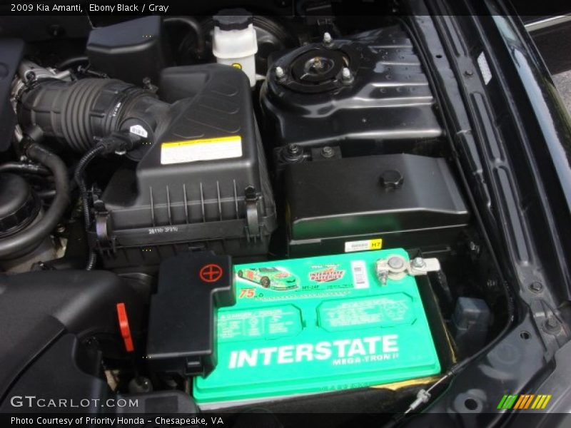 Ebony Black / Gray 2009 Kia Amanti