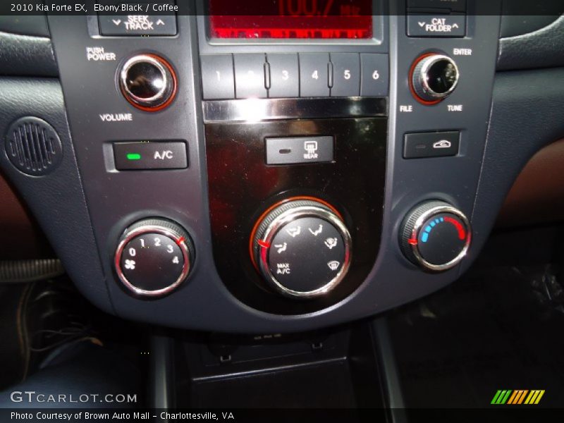 Ebony Black / Coffee 2010 Kia Forte EX