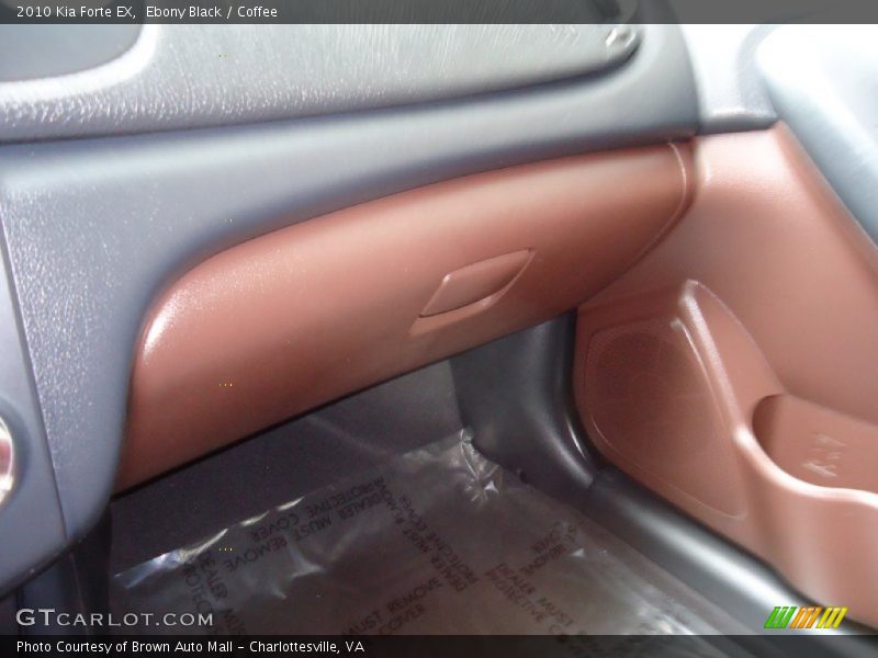 Ebony Black / Coffee 2010 Kia Forte EX