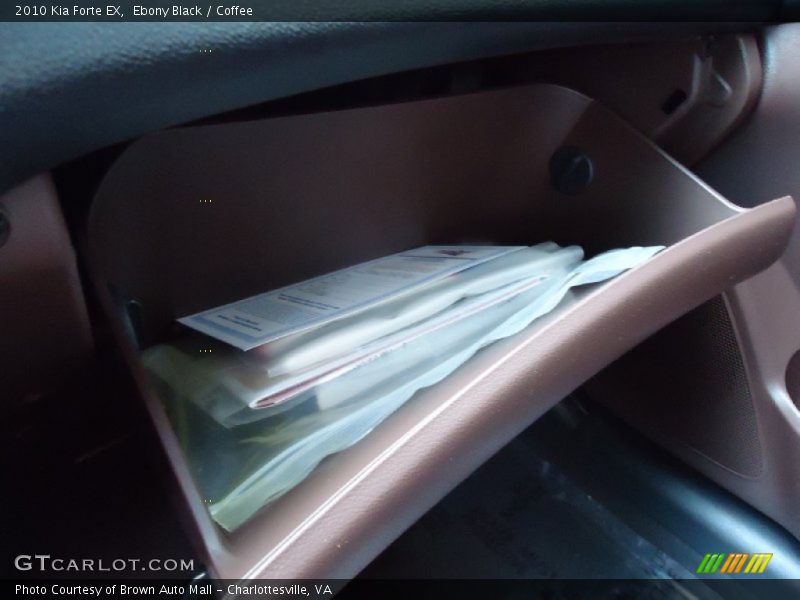 Ebony Black / Coffee 2010 Kia Forte EX