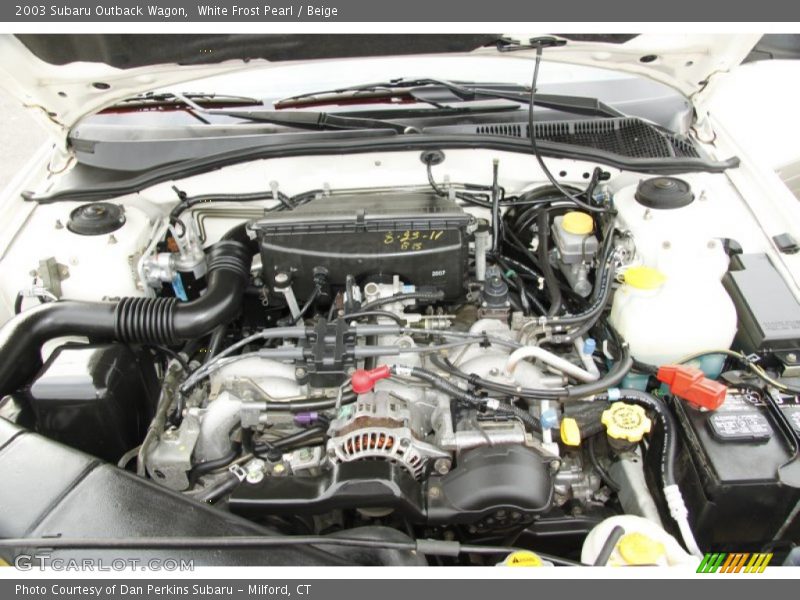 White Frost Pearl / Beige 2003 Subaru Outback Wagon