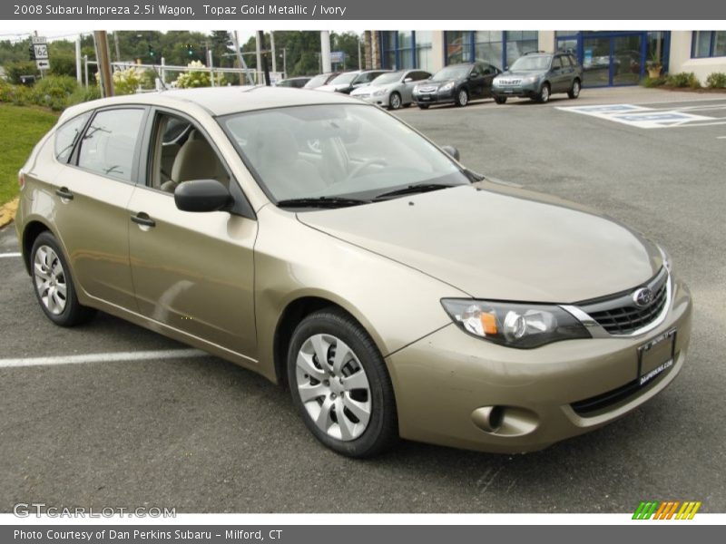 Topaz Gold Metallic / Ivory 2008 Subaru Impreza 2.5i Wagon