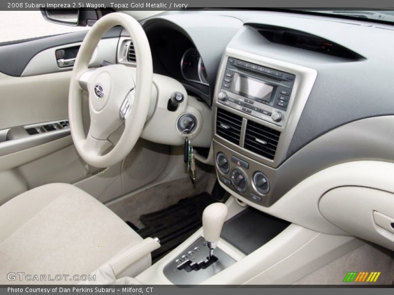 Topaz Gold Metallic / Ivory 2008 Subaru Impreza 2.5i Wagon