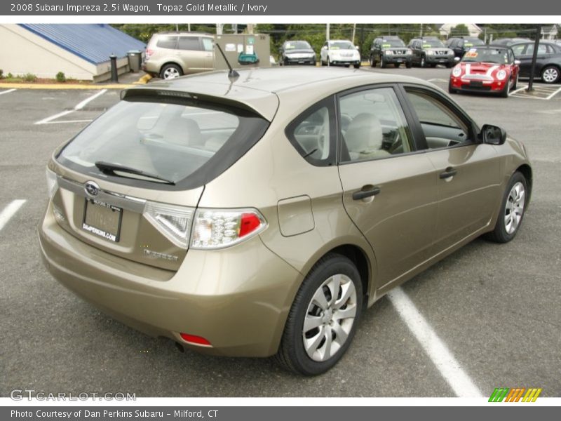 Topaz Gold Metallic / Ivory 2008 Subaru Impreza 2.5i Wagon