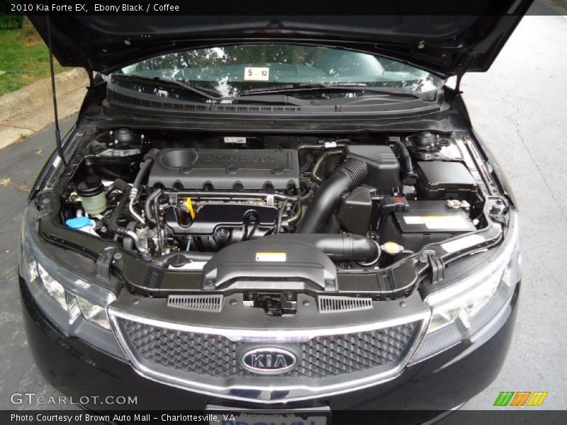 Ebony Black / Coffee 2010 Kia Forte EX