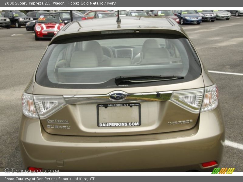 Topaz Gold Metallic / Ivory 2008 Subaru Impreza 2.5i Wagon