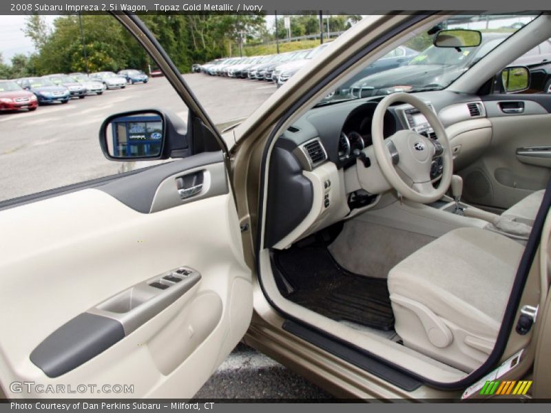 Topaz Gold Metallic / Ivory 2008 Subaru Impreza 2.5i Wagon