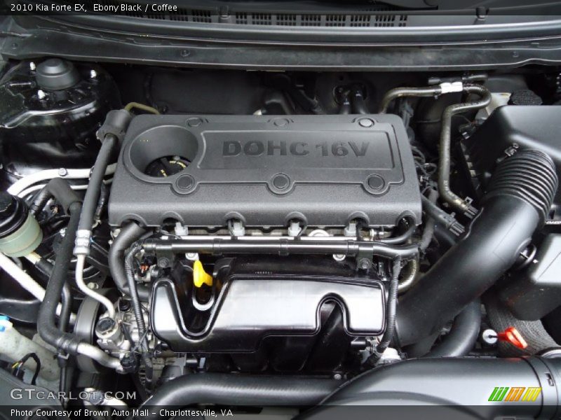 Ebony Black / Coffee 2010 Kia Forte EX