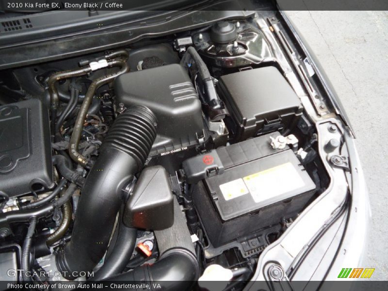 Ebony Black / Coffee 2010 Kia Forte EX