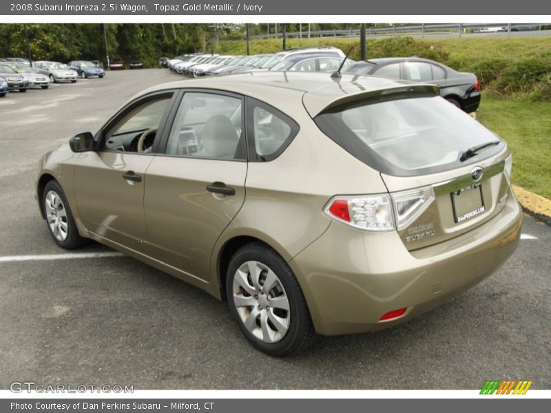 Topaz Gold Metallic / Ivory 2008 Subaru Impreza 2.5i Wagon