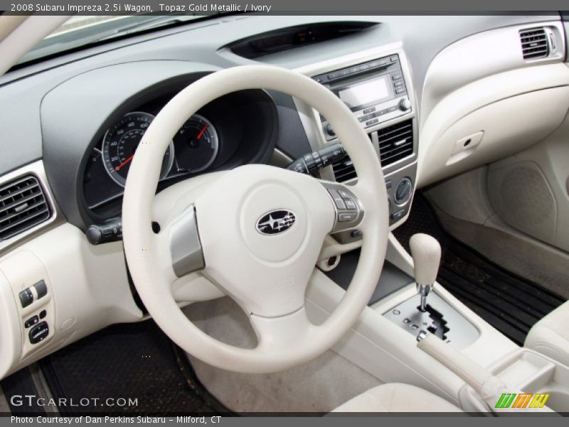 Topaz Gold Metallic / Ivory 2008 Subaru Impreza 2.5i Wagon