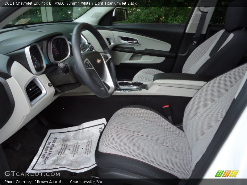  2011 Equinox LT AWD Light Titanium/Jet Black Interior