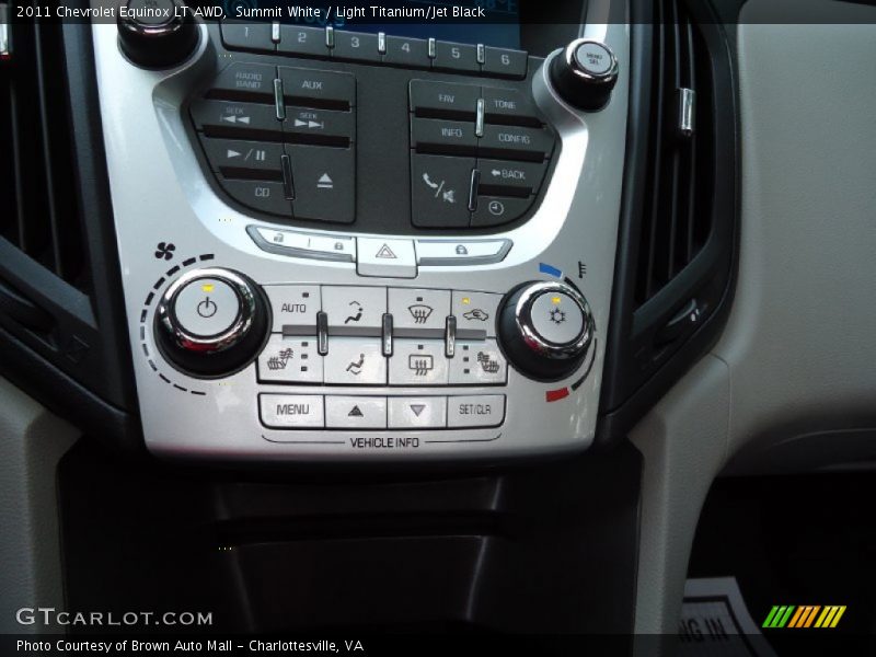 Controls of 2011 Equinox LT AWD