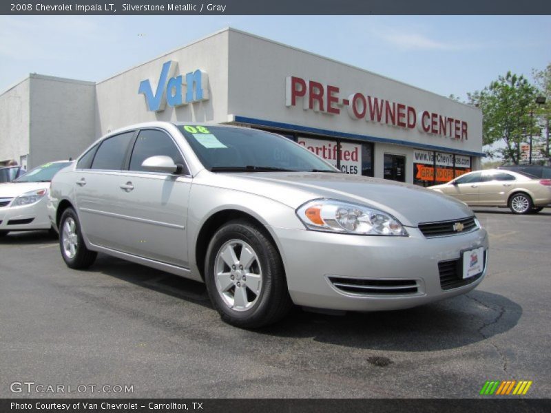 Silverstone Metallic / Gray 2008 Chevrolet Impala LT