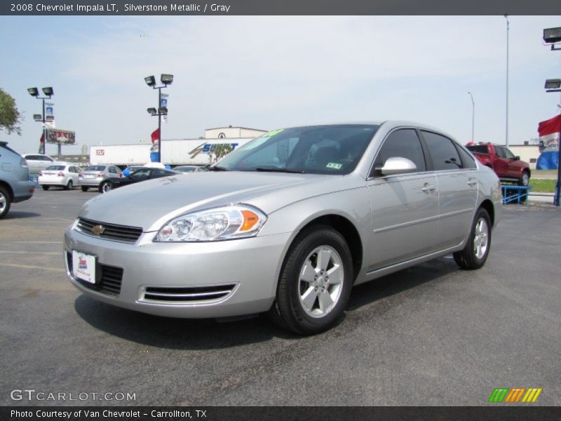 Silverstone Metallic / Gray 2008 Chevrolet Impala LT