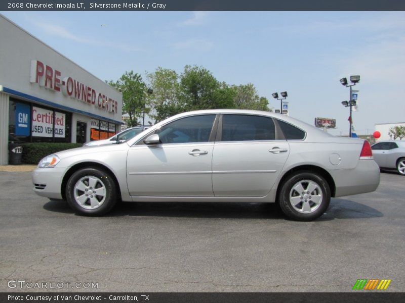 Silverstone Metallic / Gray 2008 Chevrolet Impala LT