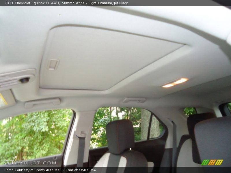 Sunroof of 2011 Equinox LT AWD