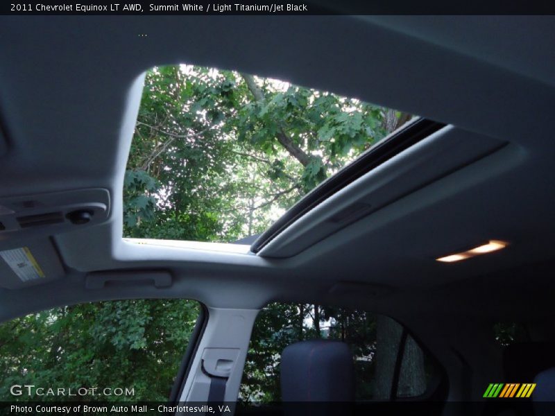Sunroof of 2011 Equinox LT AWD