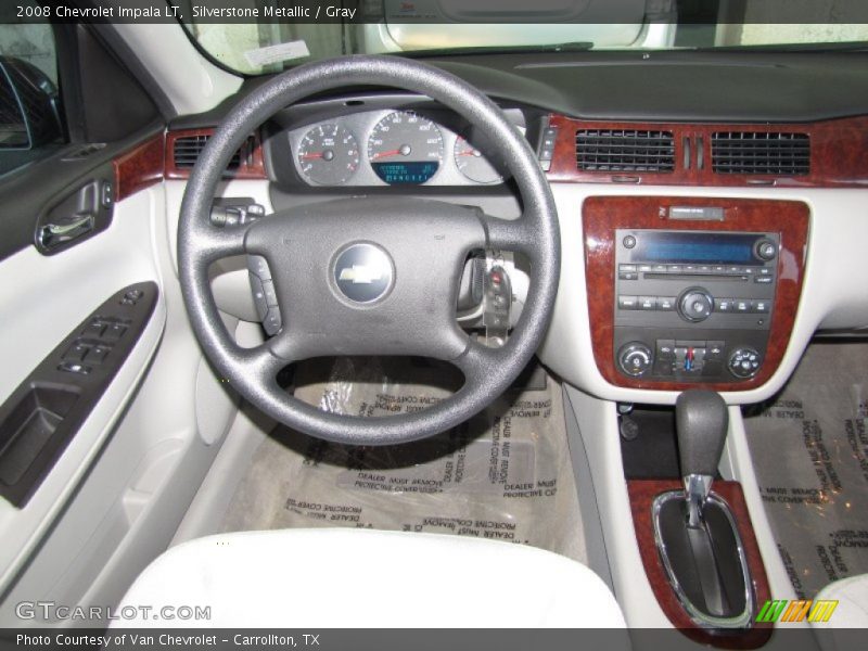 Silverstone Metallic / Gray 2008 Chevrolet Impala LT