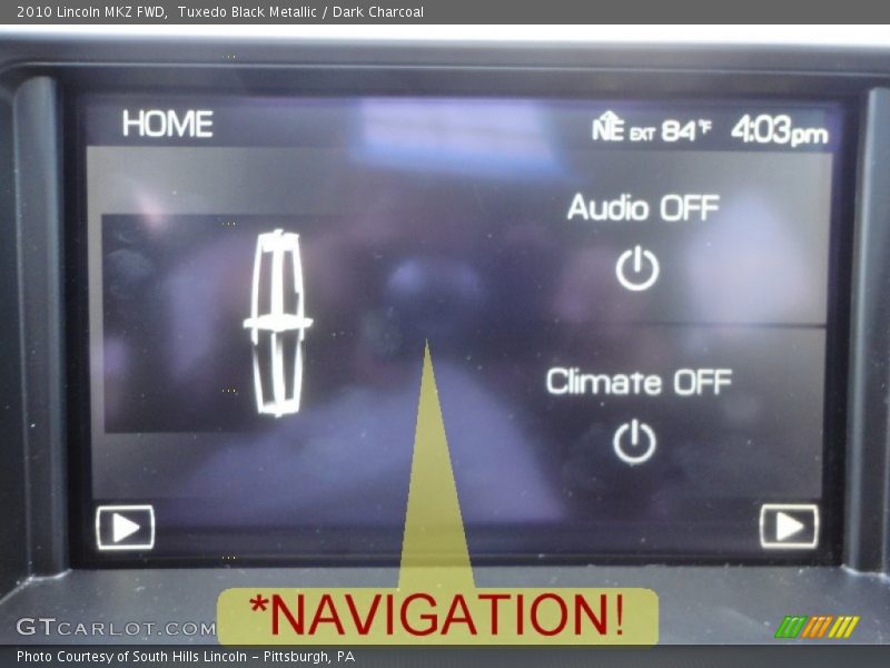 Tuxedo Black Metallic / Dark Charcoal 2010 Lincoln MKZ FWD