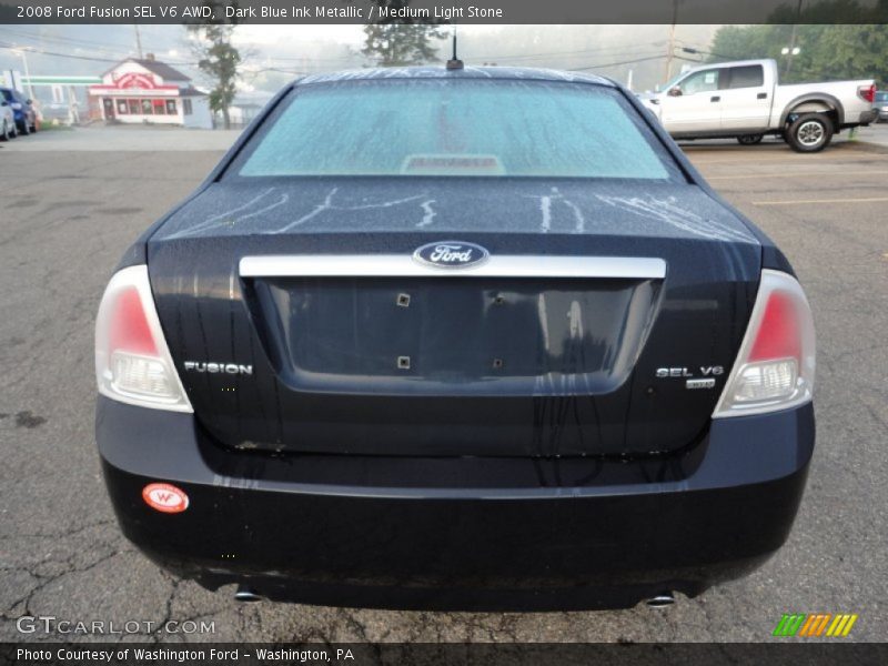 Dark Blue Ink Metallic / Medium Light Stone 2008 Ford Fusion SEL V6 AWD
