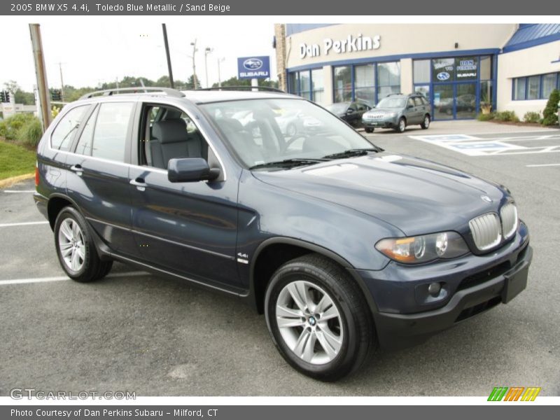 Toledo Blue Metallic / Sand Beige 2005 BMW X5 4.4i