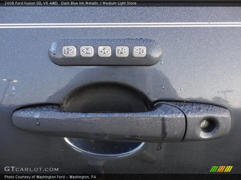 Dark Blue Ink Metallic / Medium Light Stone 2008 Ford Fusion SEL V6 AWD