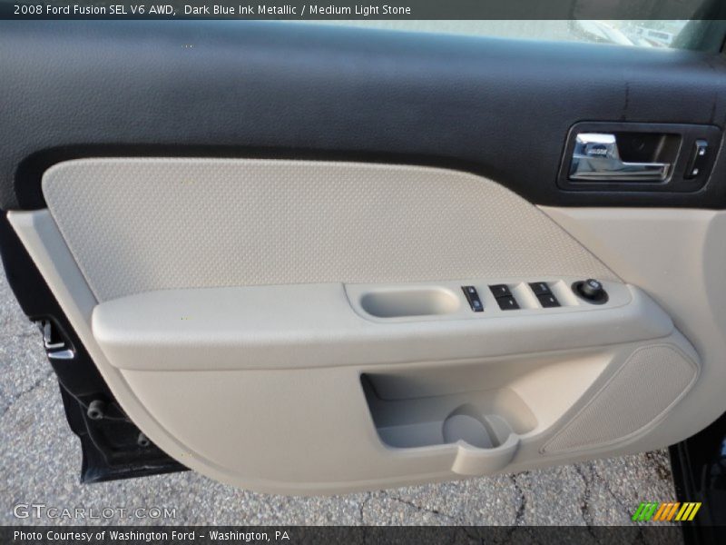Dark Blue Ink Metallic / Medium Light Stone 2008 Ford Fusion SEL V6 AWD