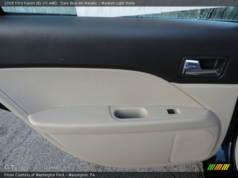 Dark Blue Ink Metallic / Medium Light Stone 2008 Ford Fusion SEL V6 AWD