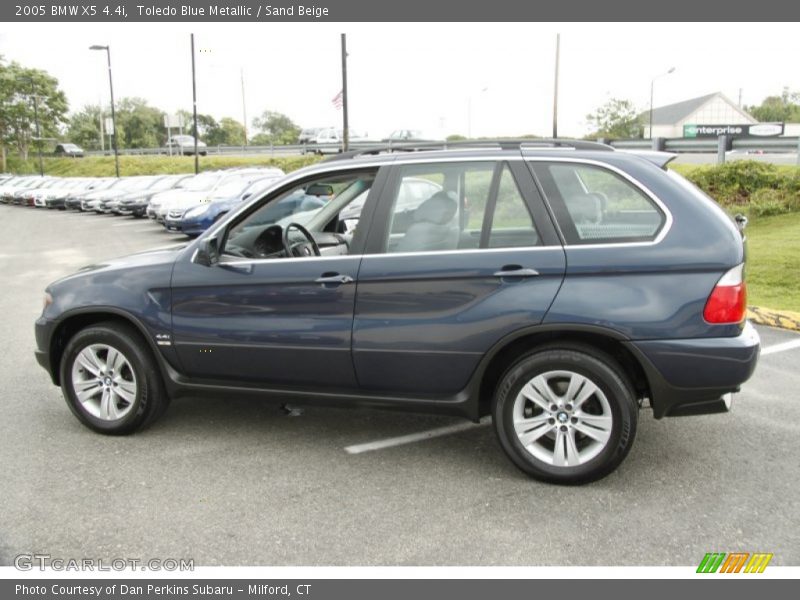 Toledo Blue Metallic / Sand Beige 2005 BMW X5 4.4i