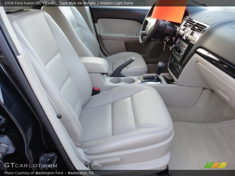 Dark Blue Ink Metallic / Medium Light Stone 2008 Ford Fusion SEL V6 AWD
